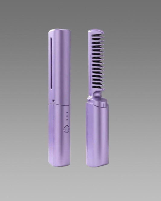 Hair Straightener – Compact Cordless, Rechargeable & Adjustable Heat Hot Comb - Go Styling.